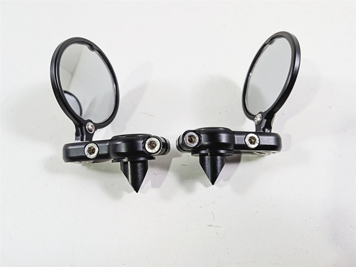 2016 Mv Agusta F3 800 RR Black CRG Bar End Round Rear View Mirror Set-Mototech271