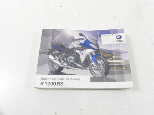 2016 BMW R1200RS K54  Owners Riders Drivers Manual Book 01418562307 | Mototech271
