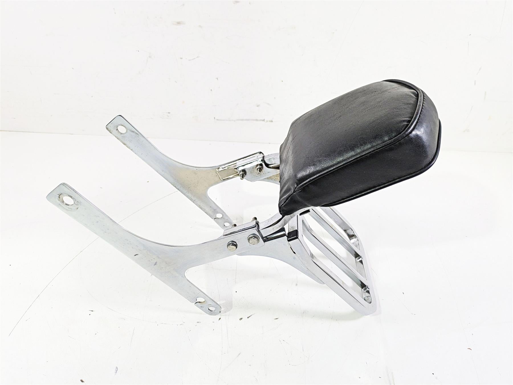 2002 Harley Dyna FXDL Low Rider Rear Chrome Sissy Bar Backrest Six Pack Rack | Mototech271