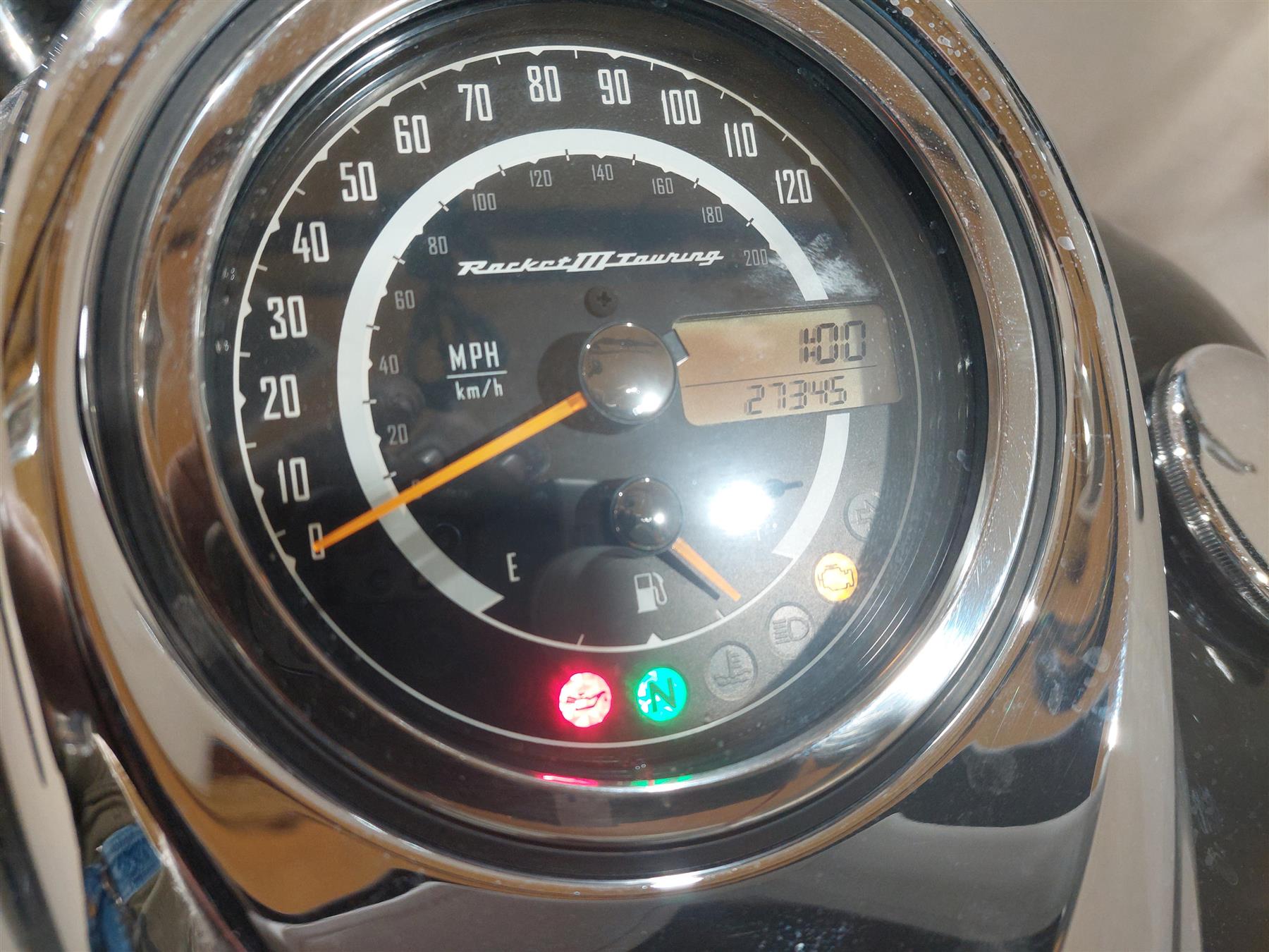 2013 Triumph Rocket 3 Touring Speedometer Gauges Instrument 27K T2501530 {{ shop.shopifyCountryName }} - Mototech271
