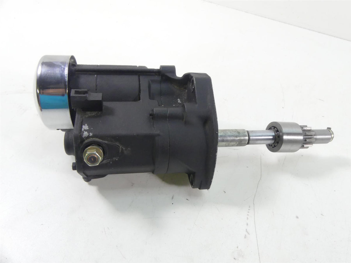 2004 Harley Softail FLSTFI Fat Boy Engine Starter Motor + Chrome Cover 31612-09 {{ shop.shopifyCountryName }} - Mototech271