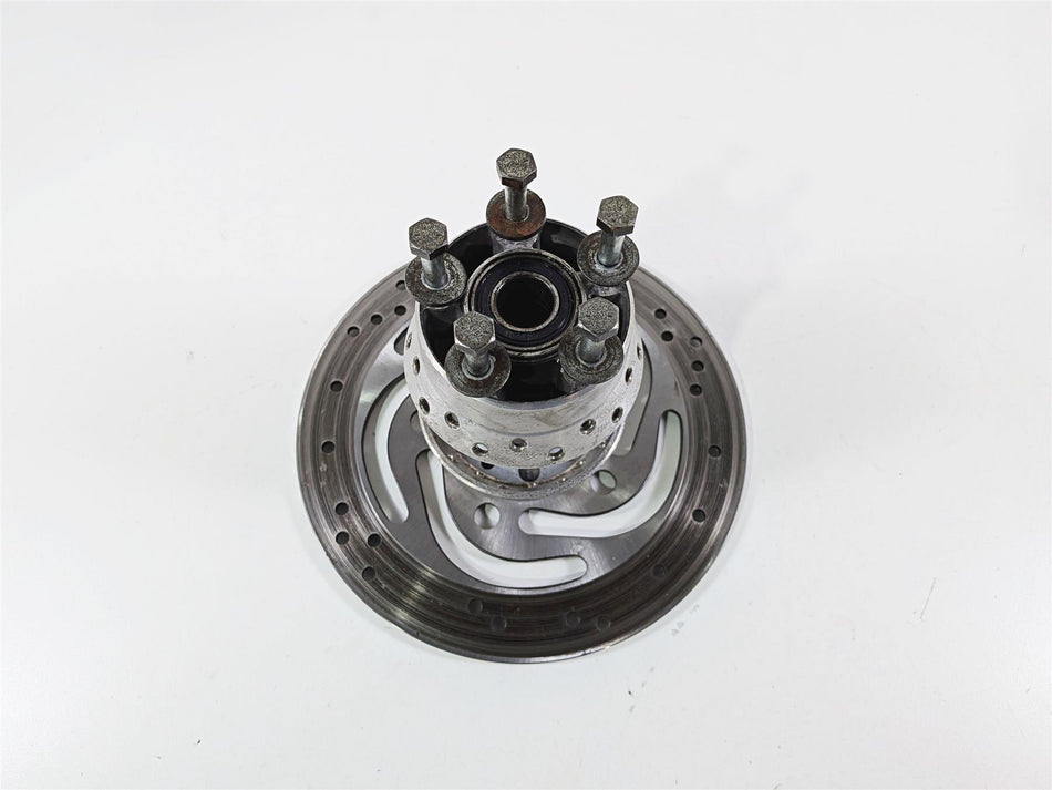 2007 Harley Dyna FXDB Street Bob Rear Wheel Hub Spoke 17" + Rotor 40979-06B {{ shop.shopifyCountryName }} - Mototech271