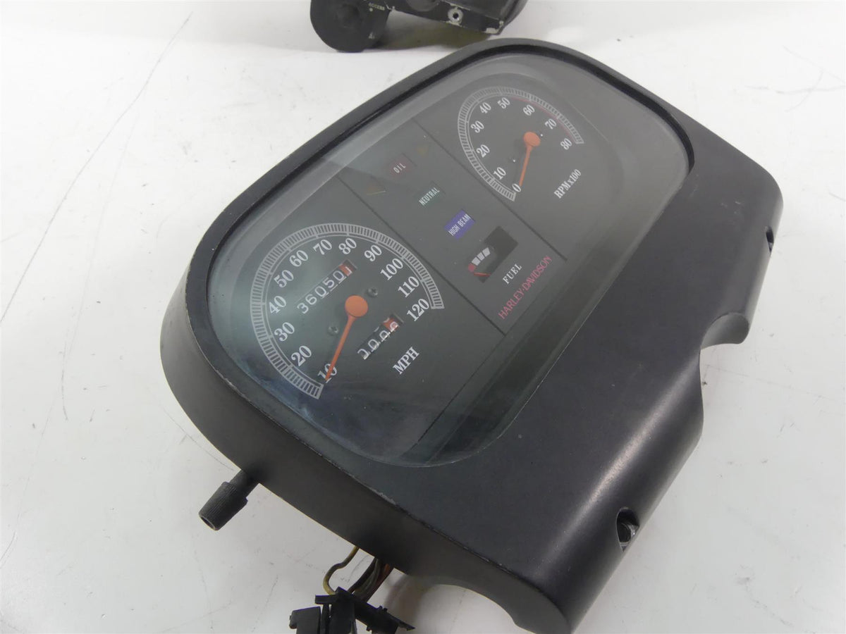 1989 Harley Touring FLTC Tour Glide Speedometer Gauge Instrument - 36K 67000-85F {{ shop.shopifyCountryName }} - Mototech271