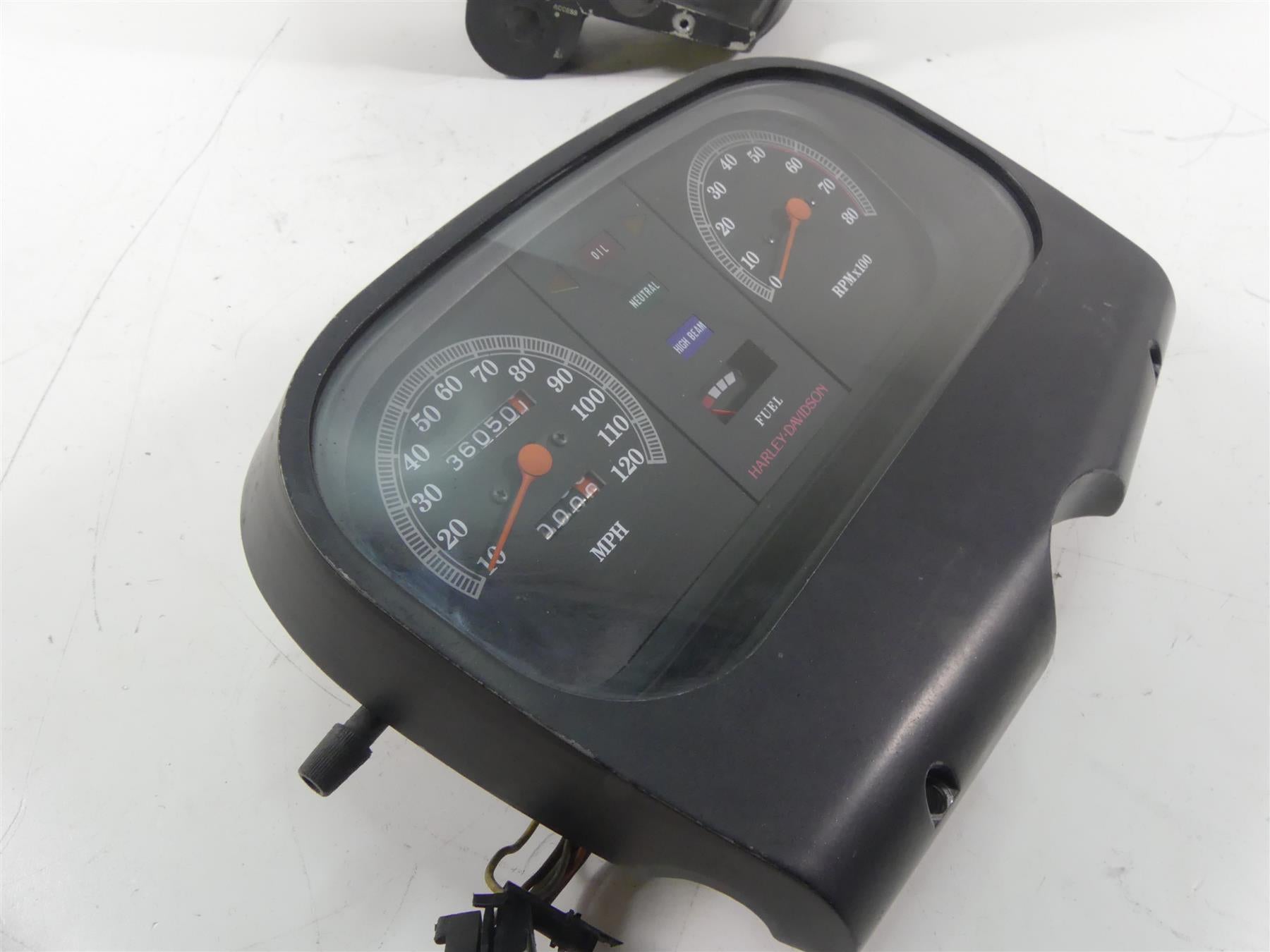 1989 Harley Touring FLTC Tour Glide Speedometer Gauge Instrument - 36K 67000-85F {{ shop.shopifyCountryName }} - Mototech271