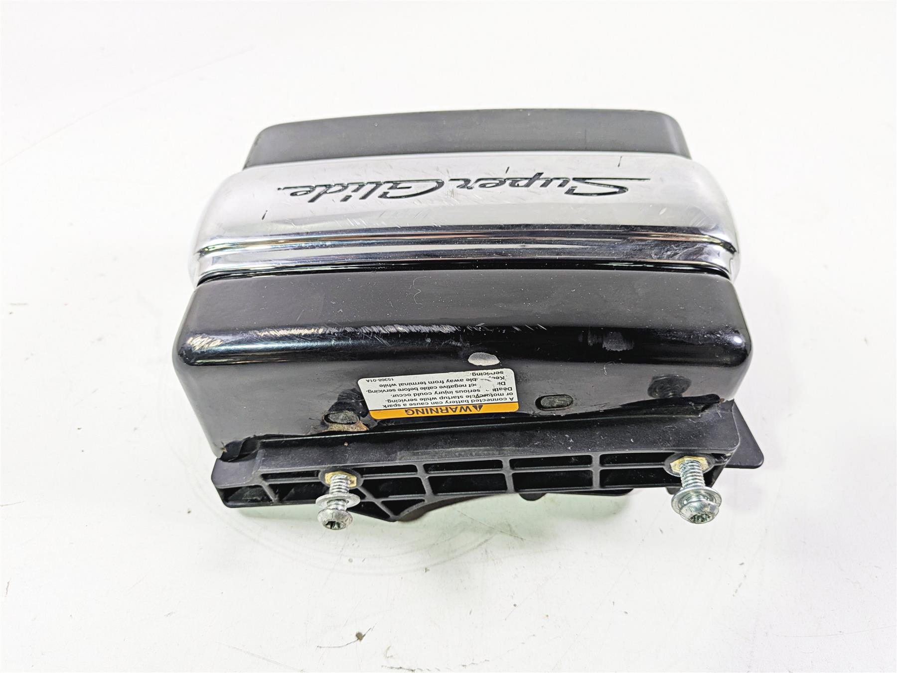 2011 Harley FXDC Dyna Super Glide Right Battery Tray & Cover 70379-06B {{ shop.shopifyCountryName }} - Mototech271