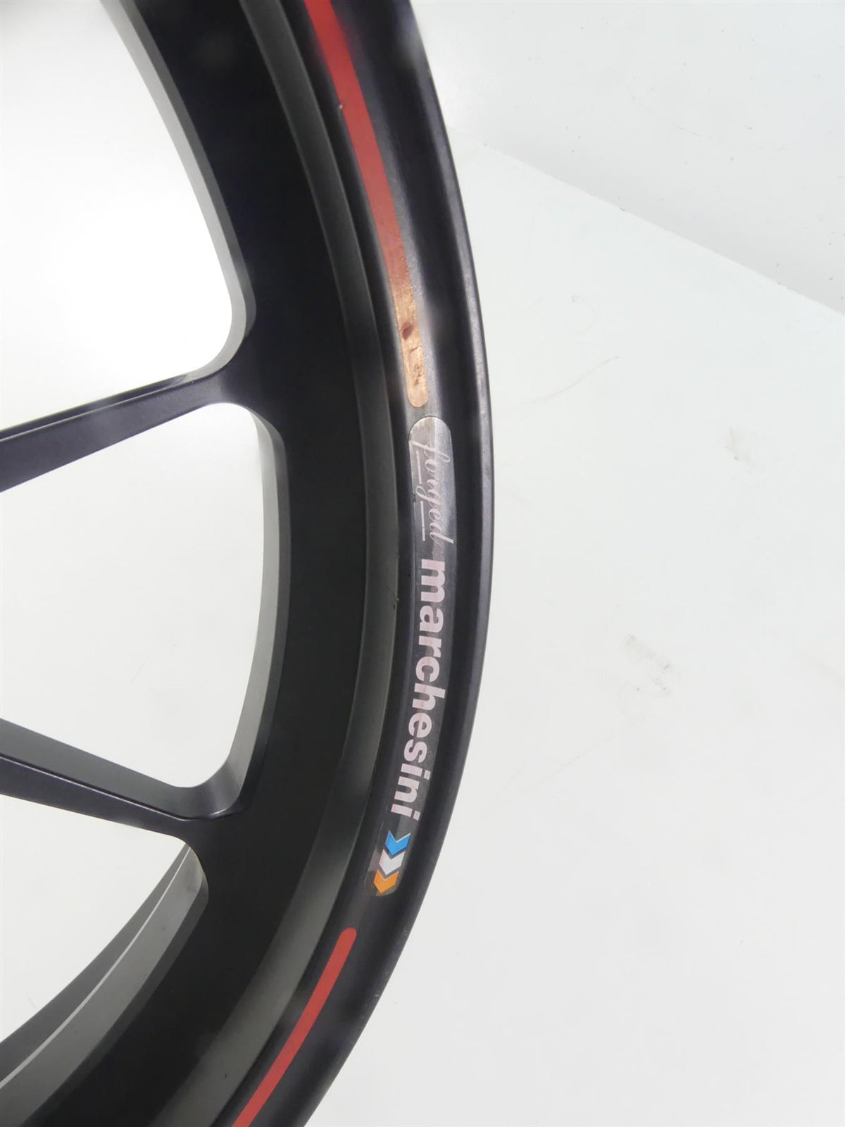 2008 Ducati 1098 S Front Straight 17x3.5 Marchesini Forged Wheel Rim 50121151AB {{ shop.shopifyCountryName }} - Mototech271