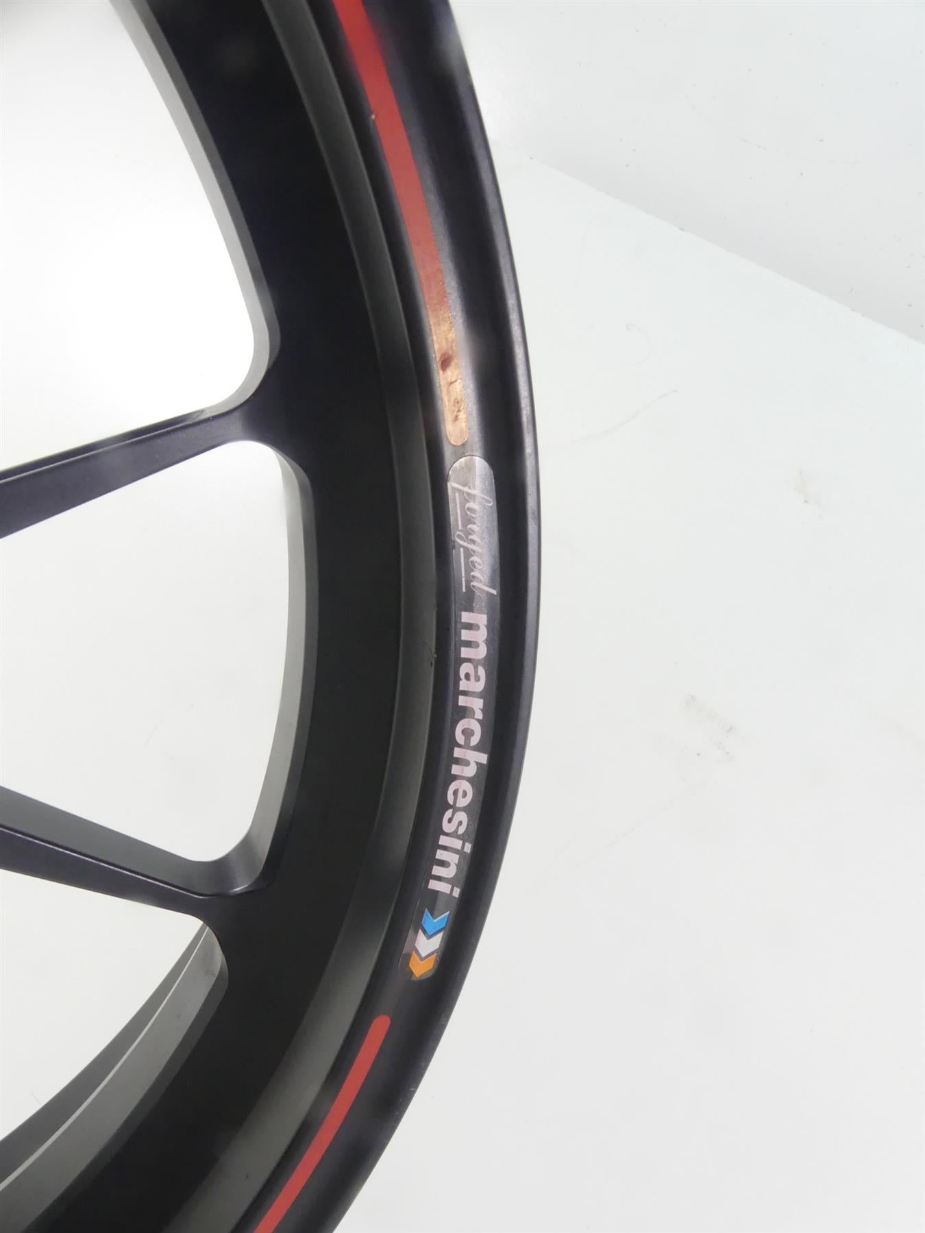 2008 Ducati 1098 S Front Straight 17x3.5 Marchesini Forged Wheel Rim 50121151AB {{ shop.shopifyCountryName }} - Mototech271