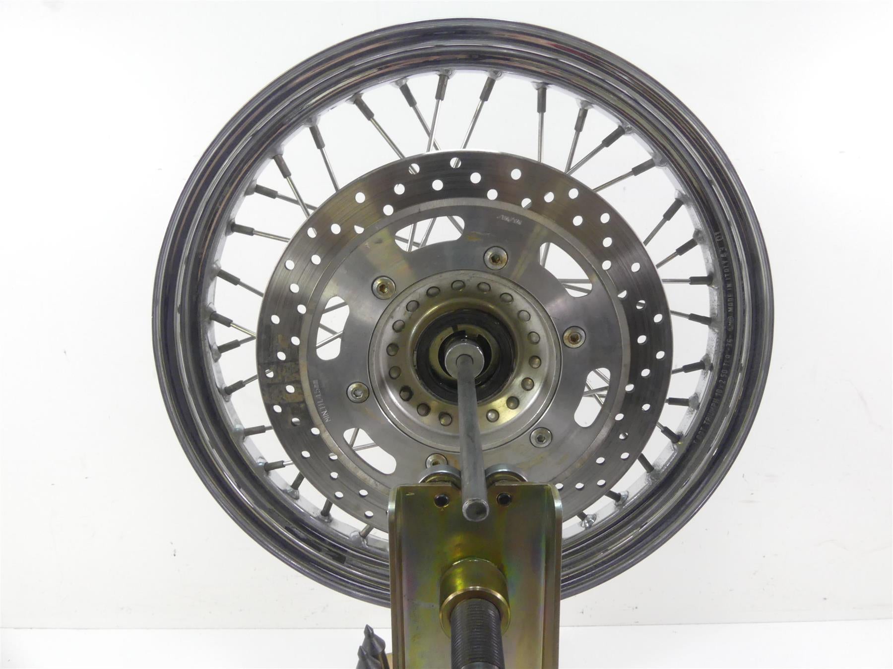2002 Triumph Bonneville America Front 18x2.5 Wheel Rim -Read T2000054 {{ shop.shopifyCountryName }} - Mototech271