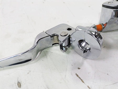 2004 Harley Softail FLSTF Fat Boy Chrome Brake Master Cylinder Set 9/16 45019-96 {{ shop.shopifyCountryName }} - Mototech271