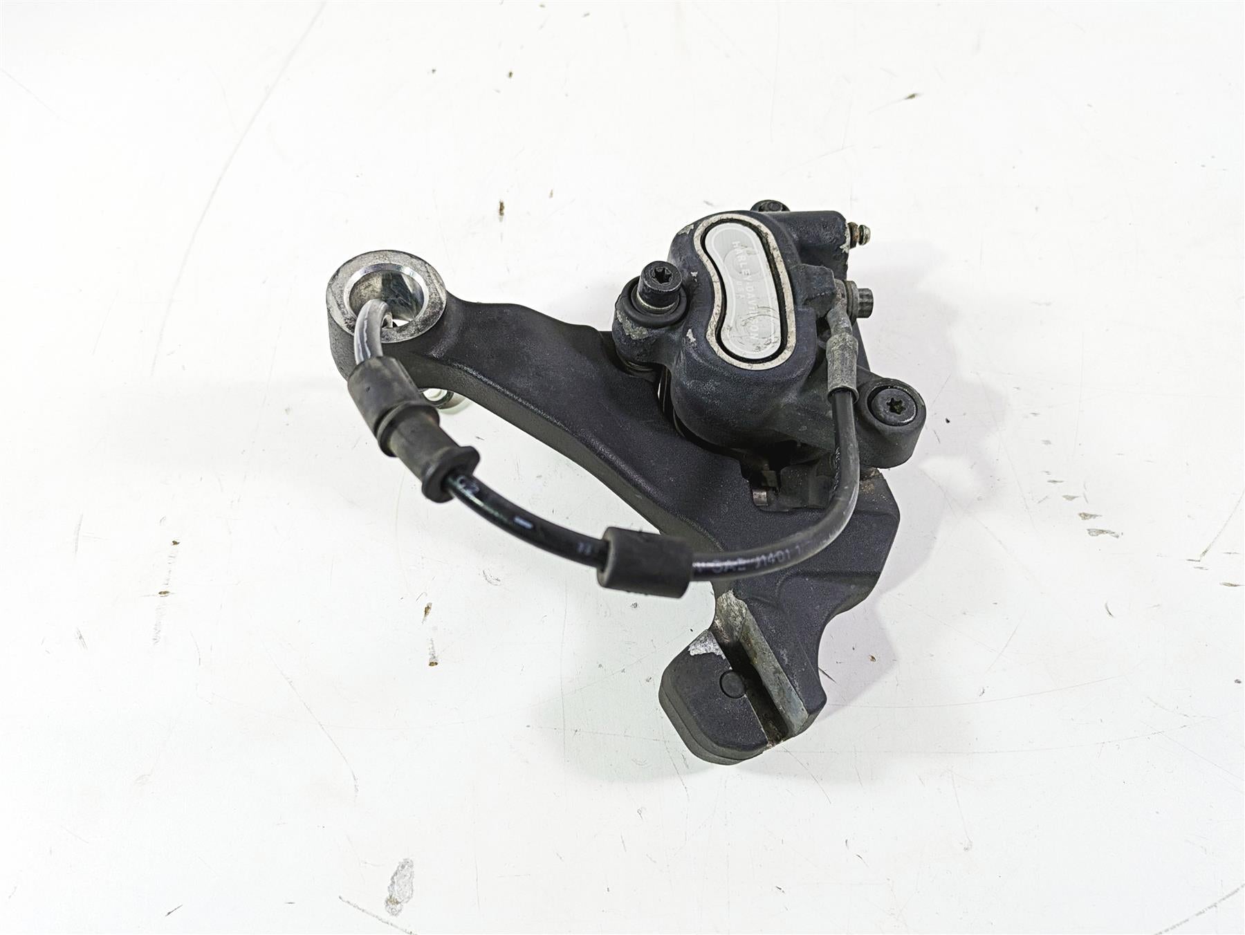 2012 Harley FLD Dyna Switchback Rear Brake Caliper & Bracket 40908-08 {{ shop.shopifyCountryName }} - Mototech271
