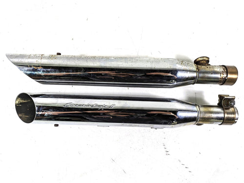 2003 Harley FLSTC Softail Heritage Screamin Eagle Slash Cut Exhaust Pipes | Mototech271