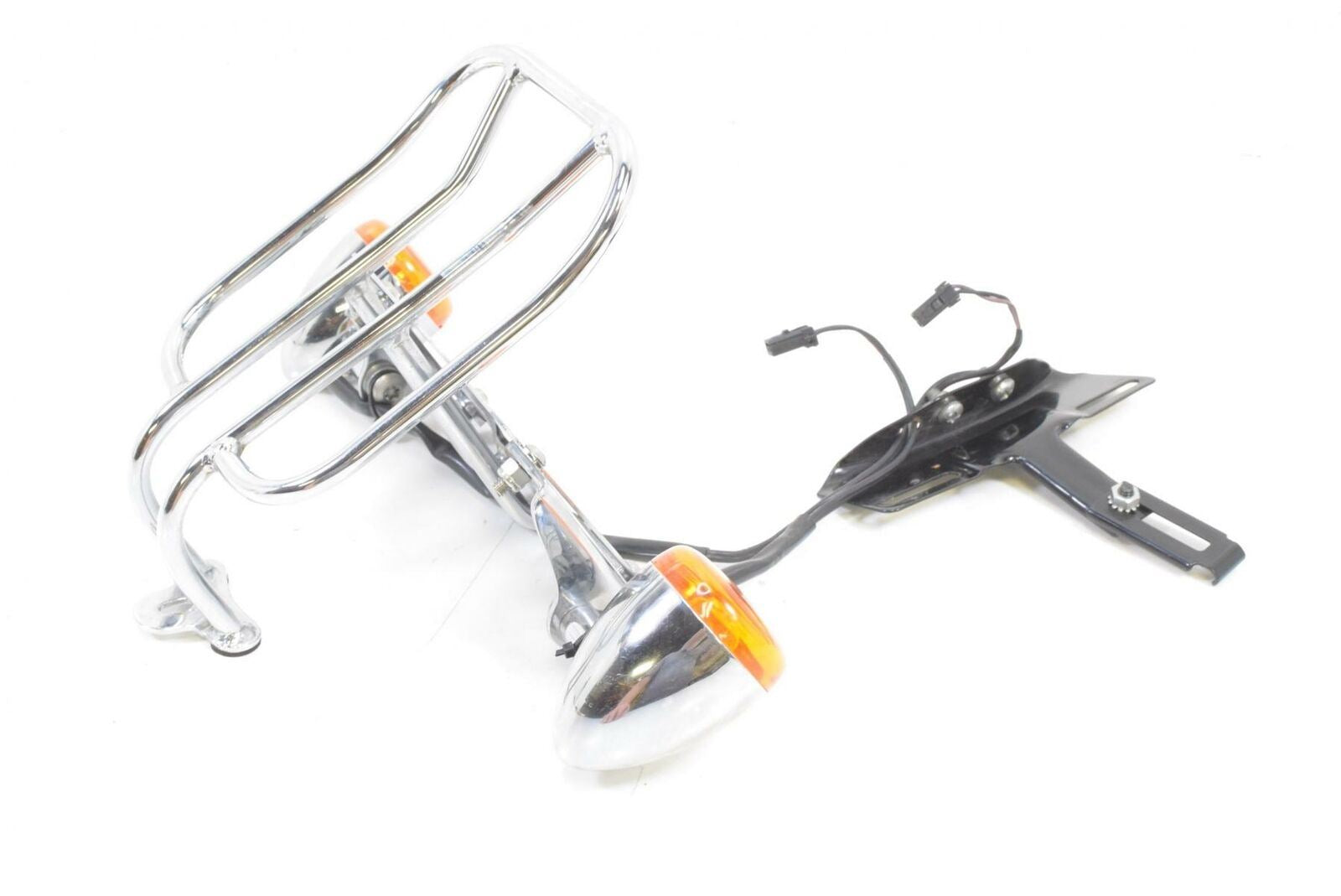 2006 Harley Sportster XL1200 C Rear Six Pack Rack Blinker Plate Holder Set {{ shop.shopifyCountryName }} - Mototech271