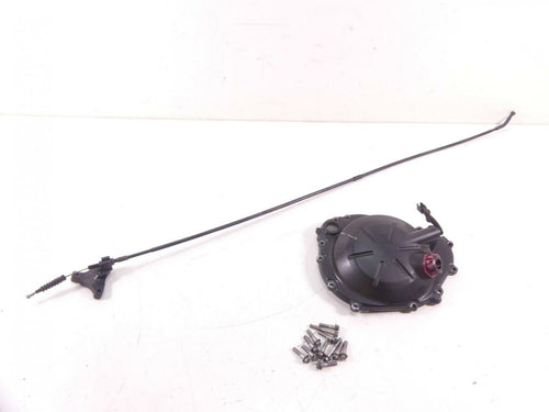 2008 Kawasaki ZX6R Ninja Engine Side Clutch Cover & Cable 14032-0088-11E | Mototech271