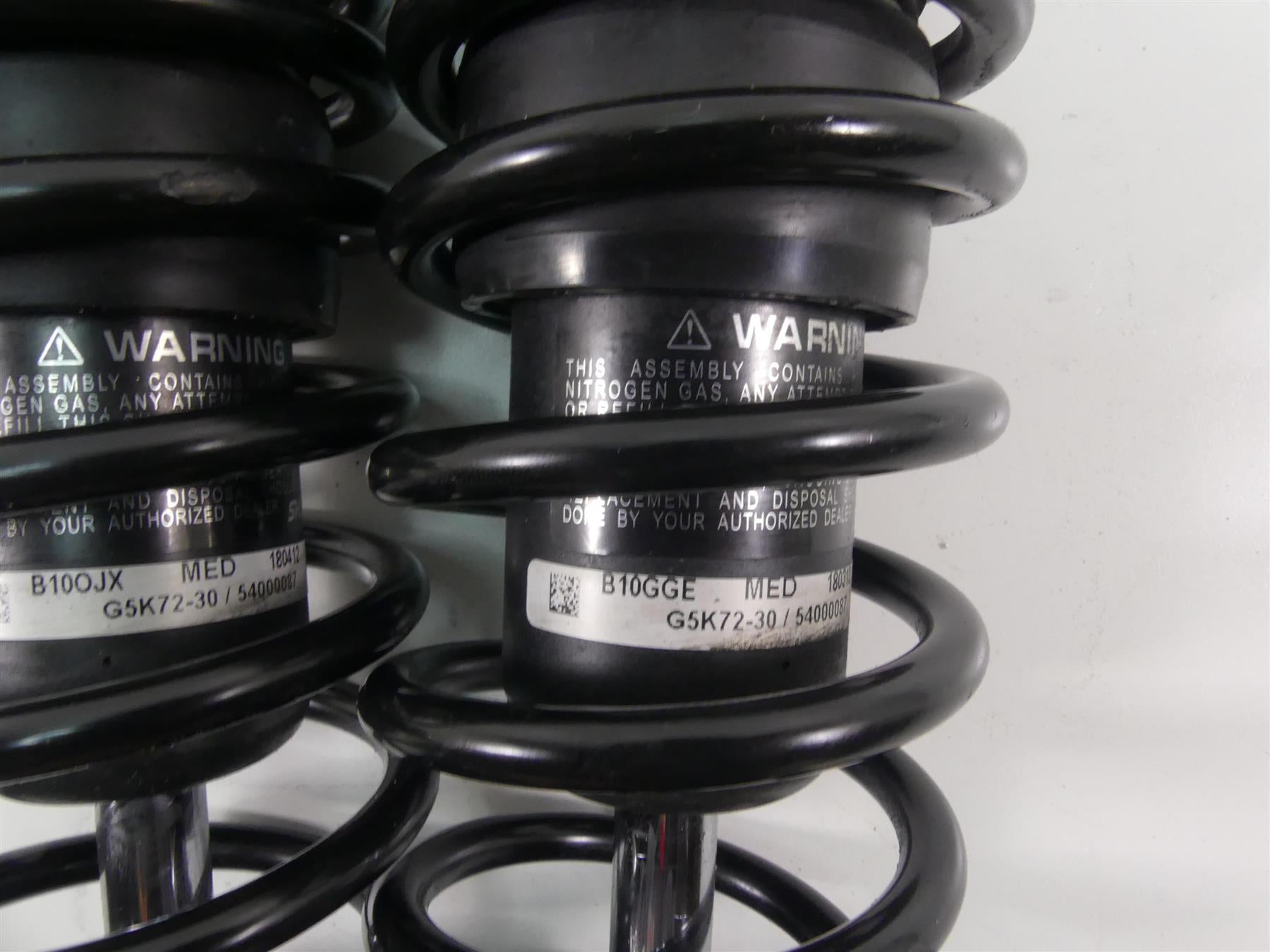 2018 Harley Sportster XL1200 Custom Rear Shock Damper Set 11" 54000087 {{ shop.shopifyCountryName }} - Mototech271