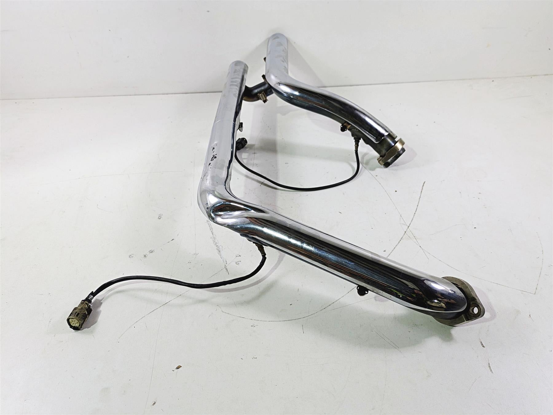 2017 Harley FLS Softail Slim Stock Header Manifold Heat Shield Set Read 65600196 {{ shop.shopifyCountryName }} - Mototech271