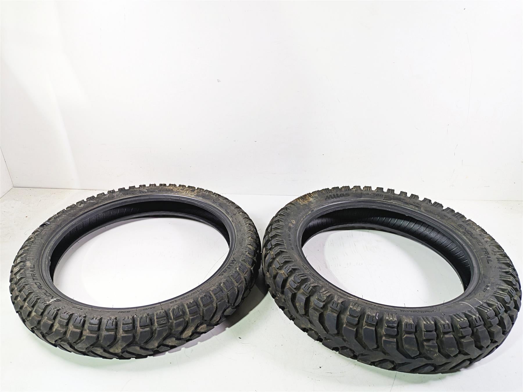 Used Motorcycle Tire Set Mitas Enduro Trail 11/80-19 150/70-17 70001042