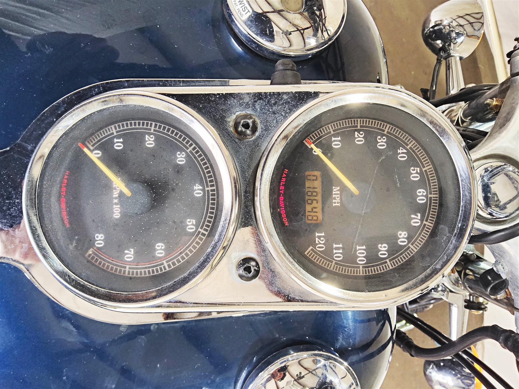 1999 Harley Dyna FXDL Low Rider Speedo Tacho Gauges Set 18K Read 67025-99A {{ shop.shopifyCountryName }} - Mototech271
