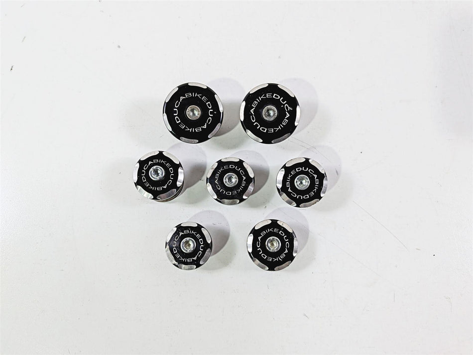 2008 Ducati 1098 SBK Ducabike Frame Caps Plugs Set TT109802D