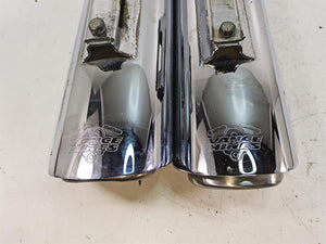 2014 Harley Touring FLHTK Electra Glide Vance Hines Twin Slash Muffler Set 16763