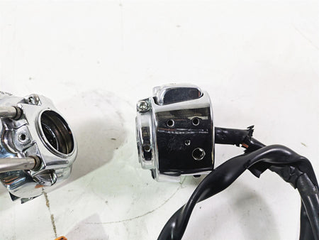 2004 Harley Softail FLSTF Fat Boy Nice Chrome Hand Control Switch Set 71682-06 {{ shop.shopifyCountryName }} - Mototech271