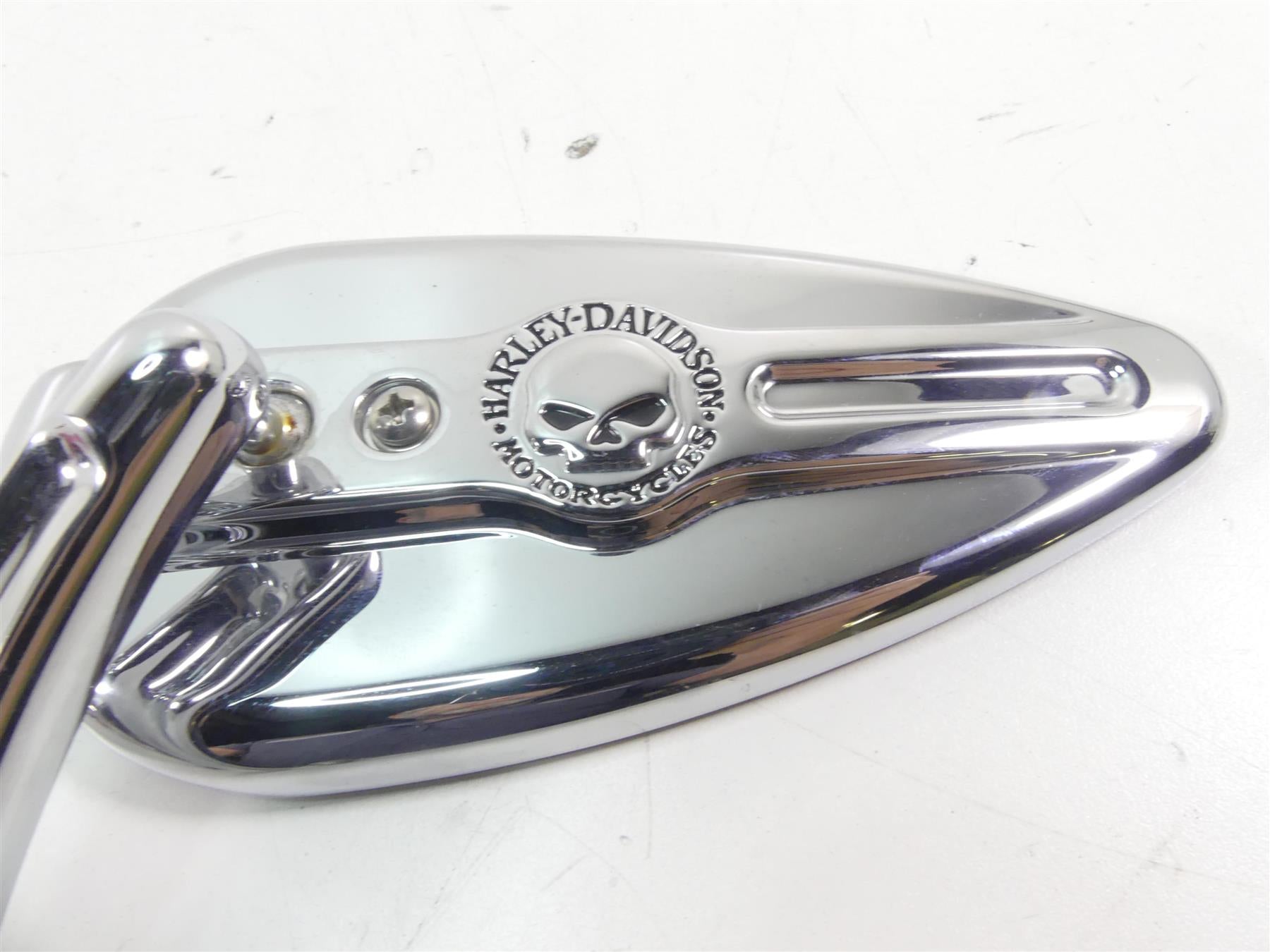 2012 Harley Touring FLHTK Electra Glide Willie G Skull Teardrop Mirrors 91315-04 {{ shop.shopifyCountryName }} - Mototech271