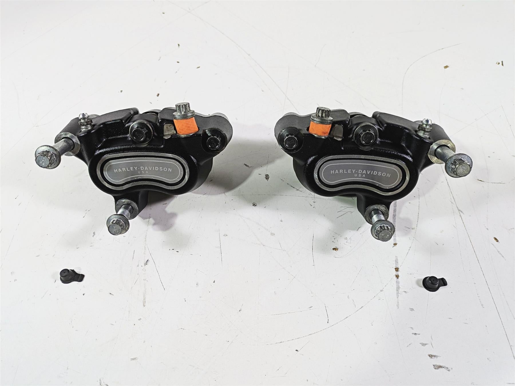 2015 Harley FXDL Dyna Low Rider Nice Dual Front Brake Caliper 41300001 41300002 | Mototech271