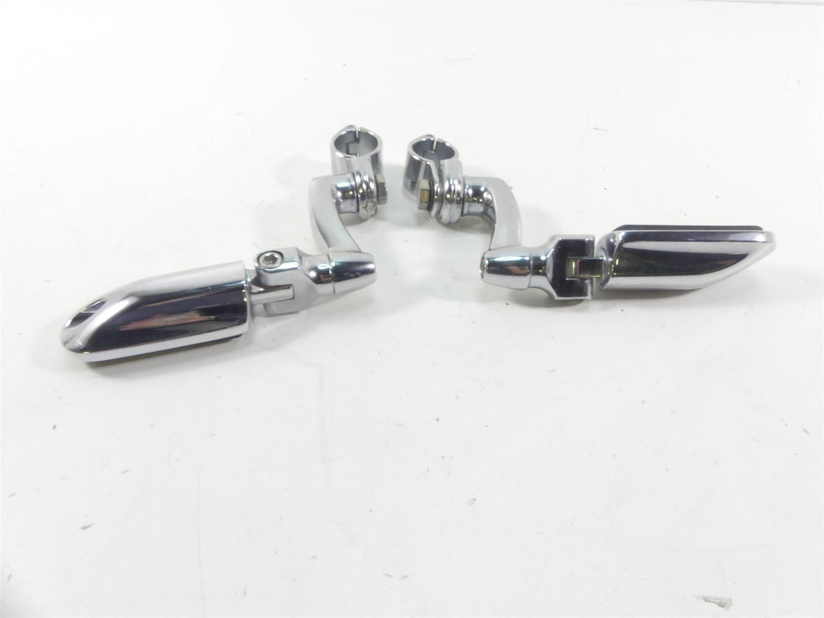 2012 Harley Touring FLHX Street Glide Adjustable Chrome Highway Foot Peg Set {{ shop.shopifyCountryName }} - Mototech271