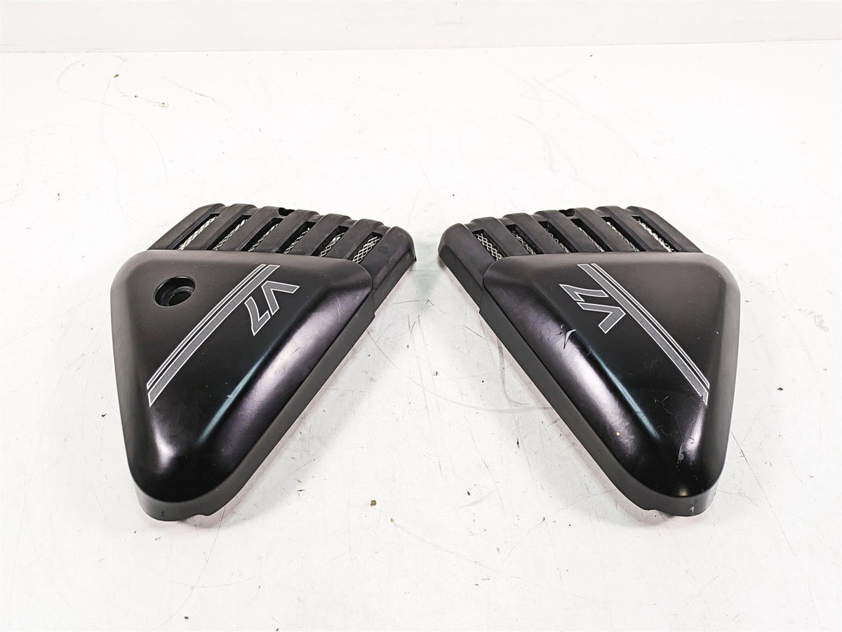 2013 Moto Guzzi V7 750 Stone Black Side Cover Fairing Cowl Set 978941 978944 {{ shop.shopifyCountryName }} - Mototech271