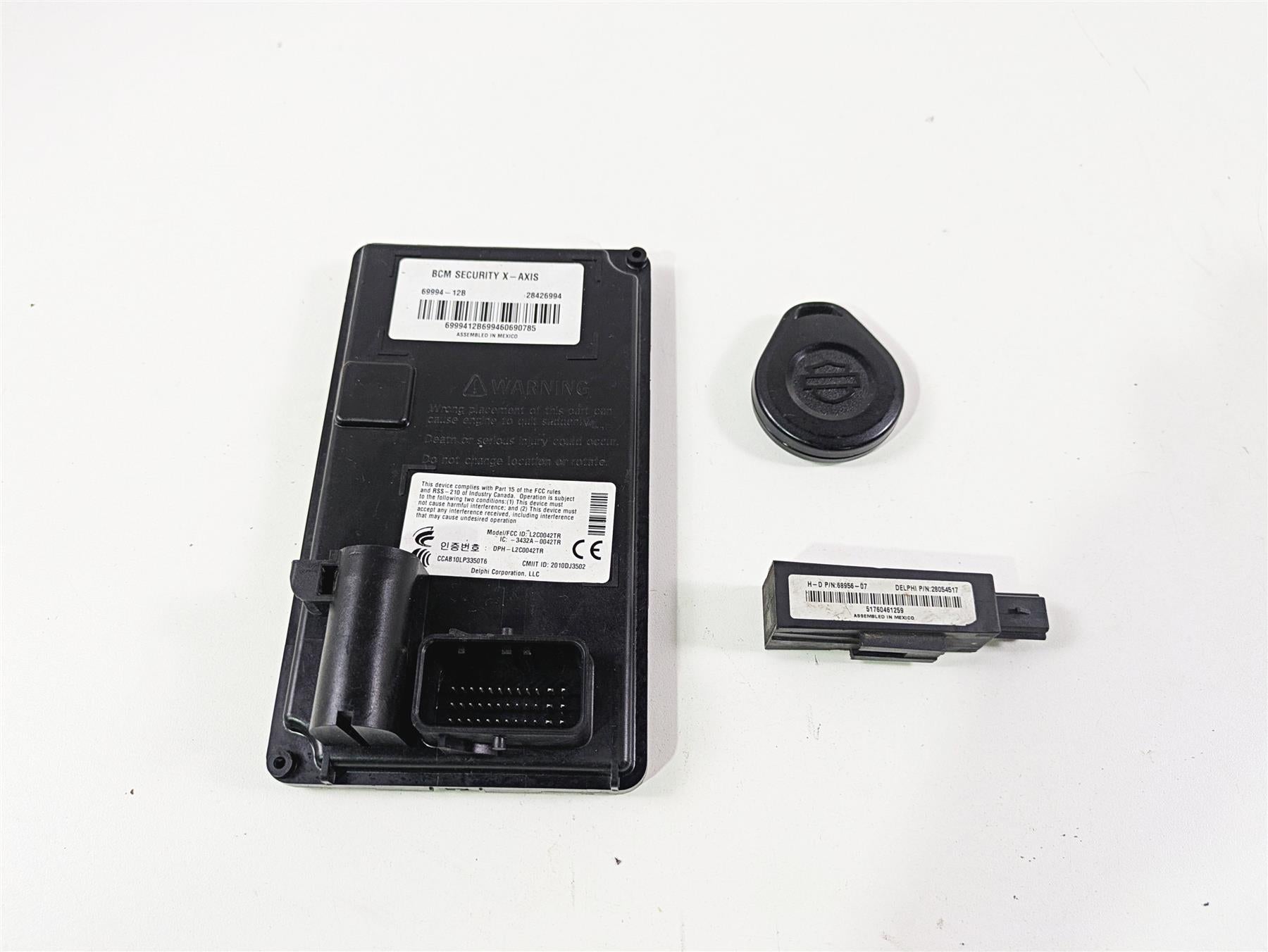 2016 Harley Touring FLHR Road King Bcm X-Axis Control Module & Fob 69994-12B {{ shop.shopifyCountryName }} - Mototech271