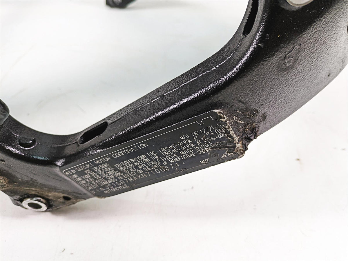 2022 Suzuki GSXR 750 Damaged Main Frame Chassis With Texas Salvage Title 41100-15J00-YAP {{ shop.shopifyCountryName }} - Mototech271