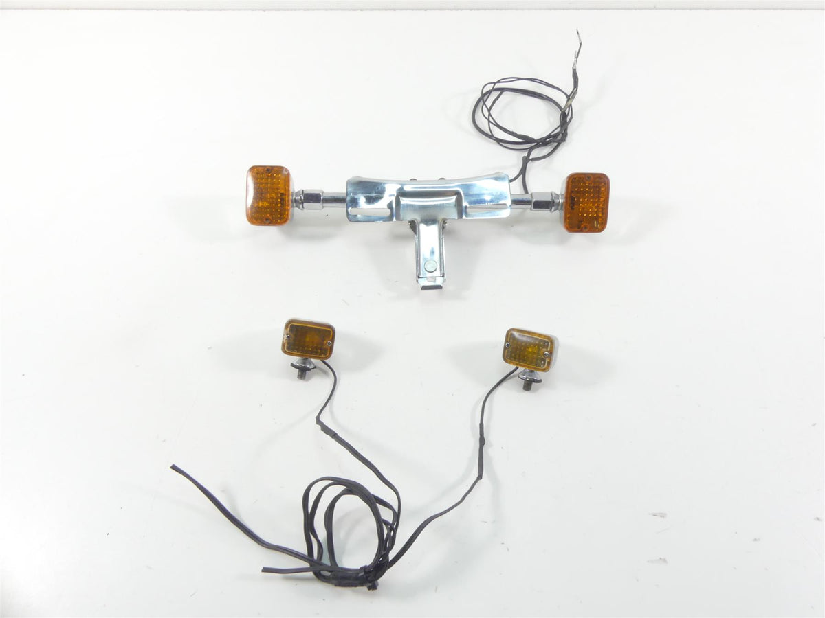 1993 Harley Dyna FXDL Low Rider Vintage Custom Chrome Blinker Turn Signals {{ shop.shopifyCountryName }} - Mototech271