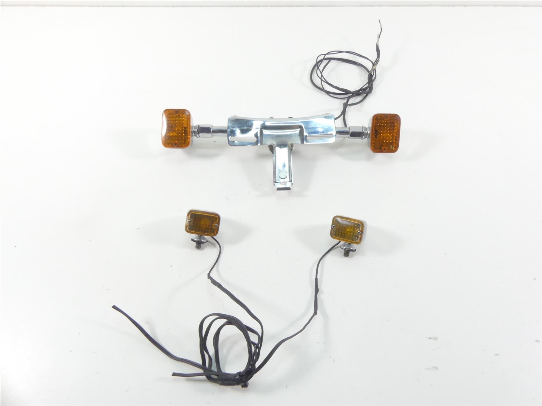1993 Harley Dyna FXDL Low Rider Vintage Custom Chrome Blinker Turn Signals {{ shop.shopifyCountryName }} - Mototech271