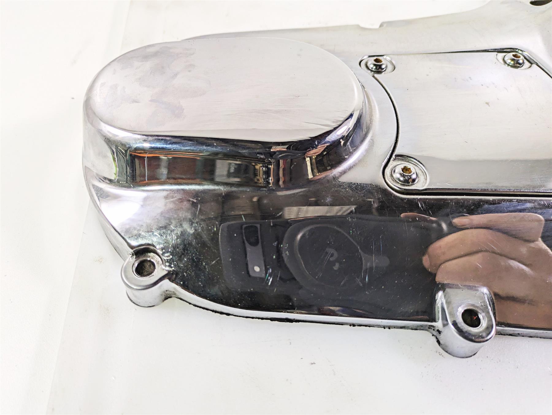 2005 Harley Touring FLHRI Road King Outer Primary Drive Clutch Cover 60685-04 {{ shop.shopifyCountryName }} - Mototech271