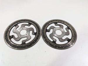 2010 Harley Touring FLHX Street Glide Front Brake Disc Rotor Set 41809-08A