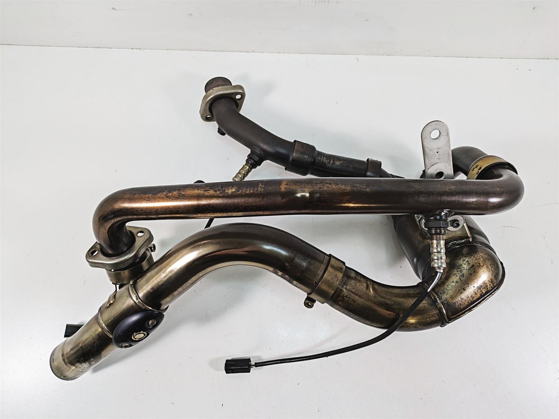 2011 Ducati Hypermotard 1100 Evo SP Stock Exhaust Header& Mid Pipe 57221571B {{ shop.shopifyCountryName }} - Mototech271