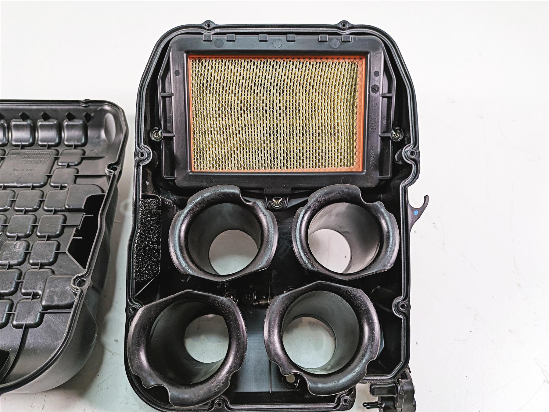 2020 Aprilia Tuono V4 Factory Air Filter Box Cleaner Velocity Stacks Set 858931 {{ shop.shopifyCountryName }} - Mototech271