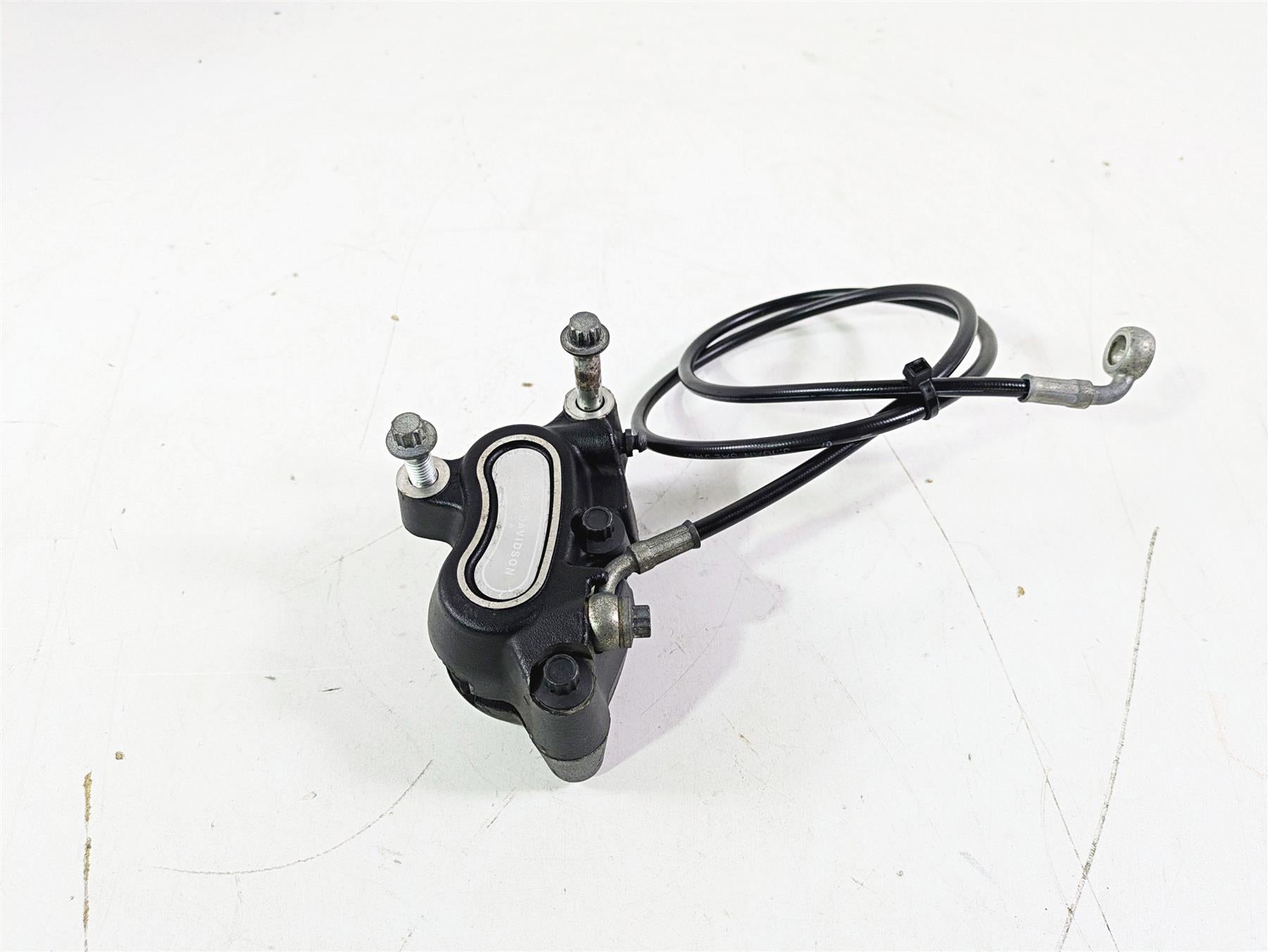 2009 Harley FXCWC Softail Rocker Front Brake Caliper + Line 44464-08 {{ shop.shopifyCountryName }} - Mototech271