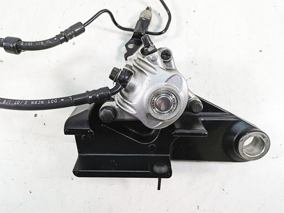 2007 Harley Sportster XL1200 C Rear Brake Caliper + Bracket & Line 42029-07 {{ shop.shopifyCountryName }} - Mototech271