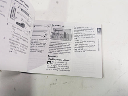 2010 BMW R1200GS K25 Owners Manual Booklet 01418520397 {{ shop.shopifyCountryName }} - Mototech271