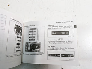 2018 Kawasaki ZX1002 Ninja H2 SX Owners Manual Booklet ZX1002AJ/BJ 99987-0050 | Mototech271