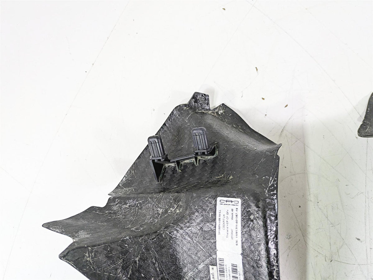 2020 Triumph Daytona 765 Moto2 Front Fairing Infill Carbon Covers T2310047 {{ shop.shopifyCountryName }} - Mototech271