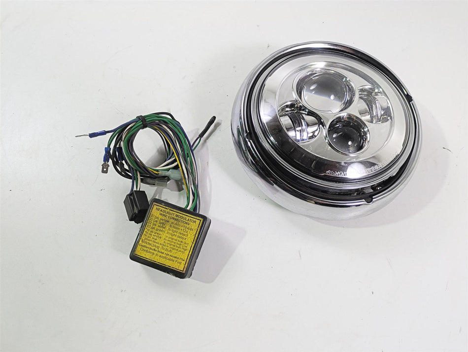 1999 Harley Touring FLHTCUI E-Glide Led Headlight Head Light Lamp 67755-81A {{ shop.shopifyCountryName }} - Mototech271