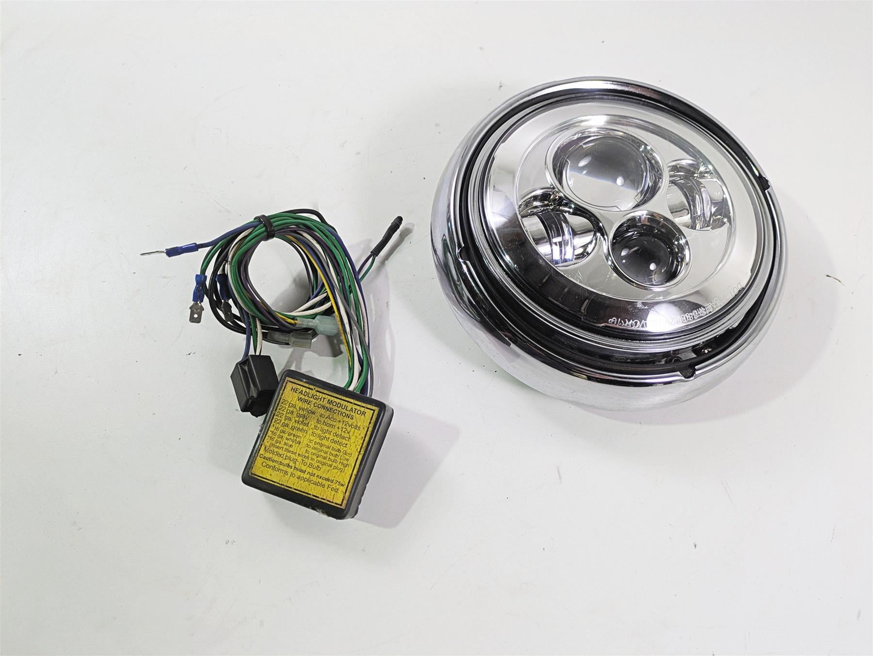 1999 Harley Touring FLHTCUI E-Glide Led Headlight Head Light Lamp 67755-81A