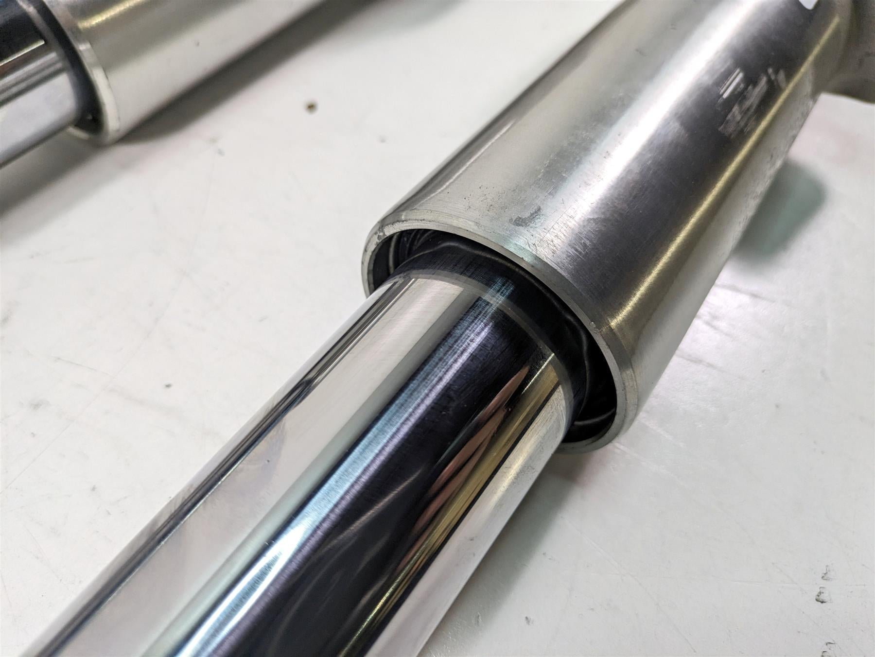 2014 Harley Touring FLHTK Electra Glide Straight Front Fork Set 49mm 45400021 {{ shop.shopifyCountryName }} - Mototech271