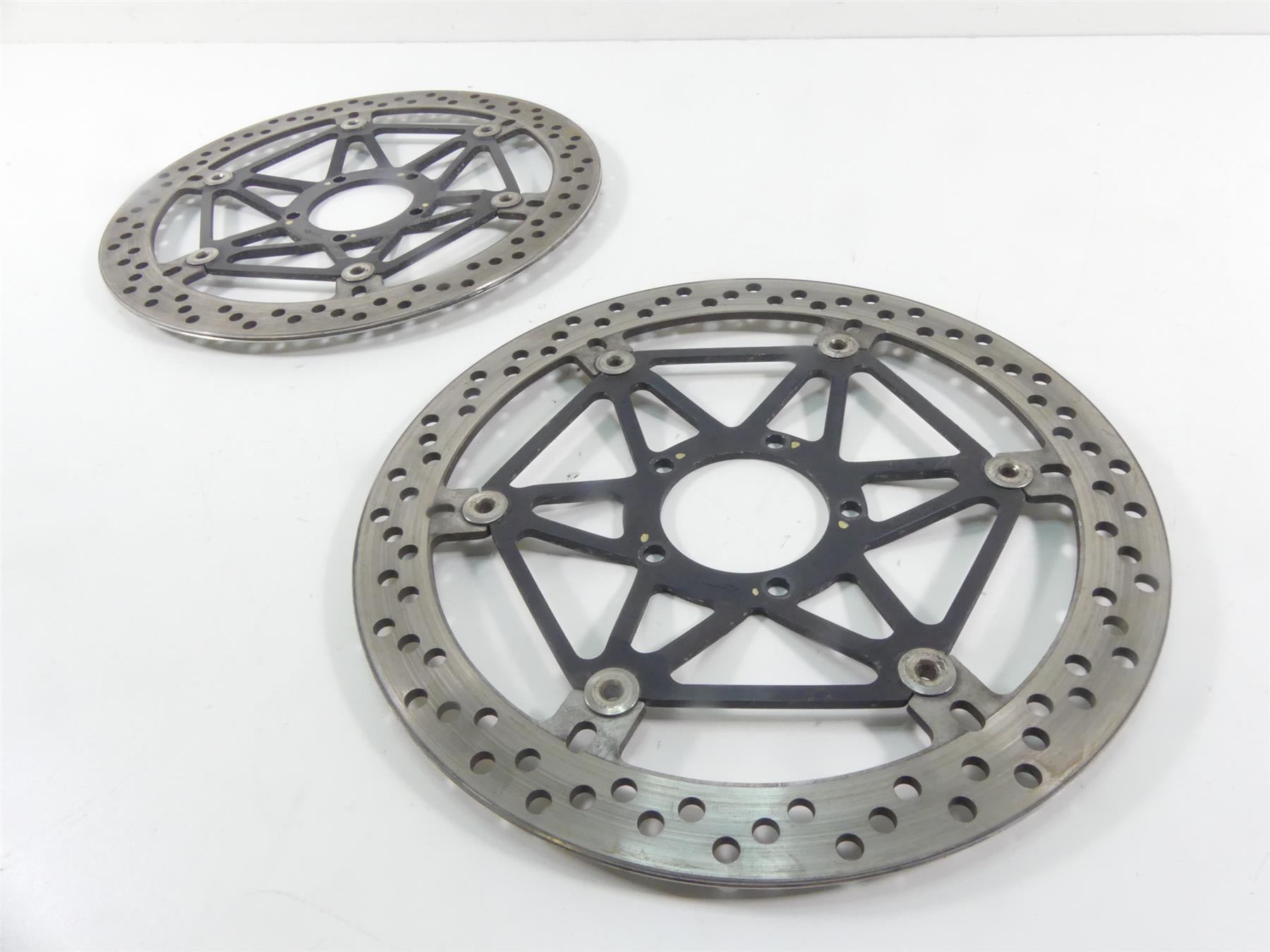 2008 Ducati 1098 S Front Straight Brake Rotor Disc Set 49240901A 49240891A {{ shop.shopifyCountryName }} - Mototech271