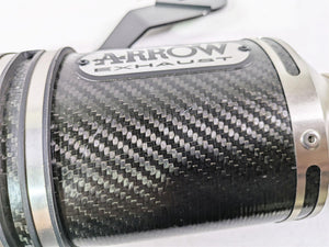 2013 Ducati Hypermotard 821 SP Arrow Exhaust Carbon Slip On Muffler 71806MK