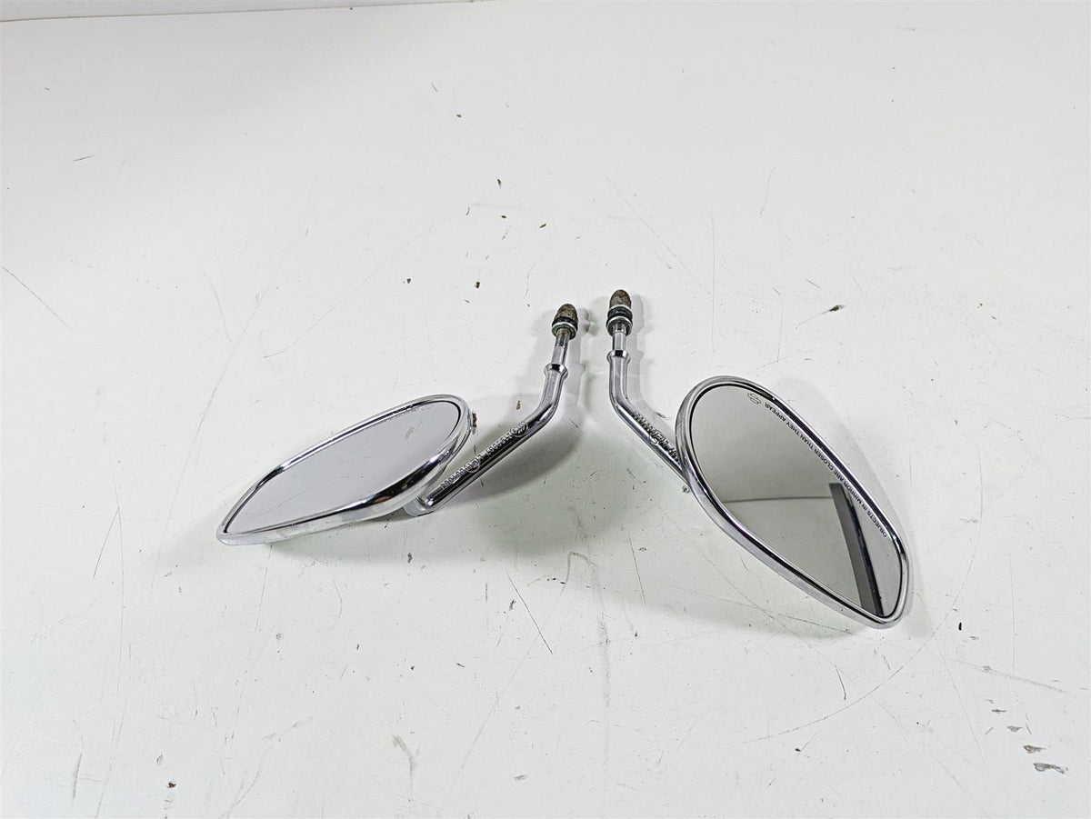 2012 Harley FLD Dyna Switchback Chrome Rear View Mirror Set 91840-03B 91845-03B {{ shop.shopifyCountryName }} - Mototech271