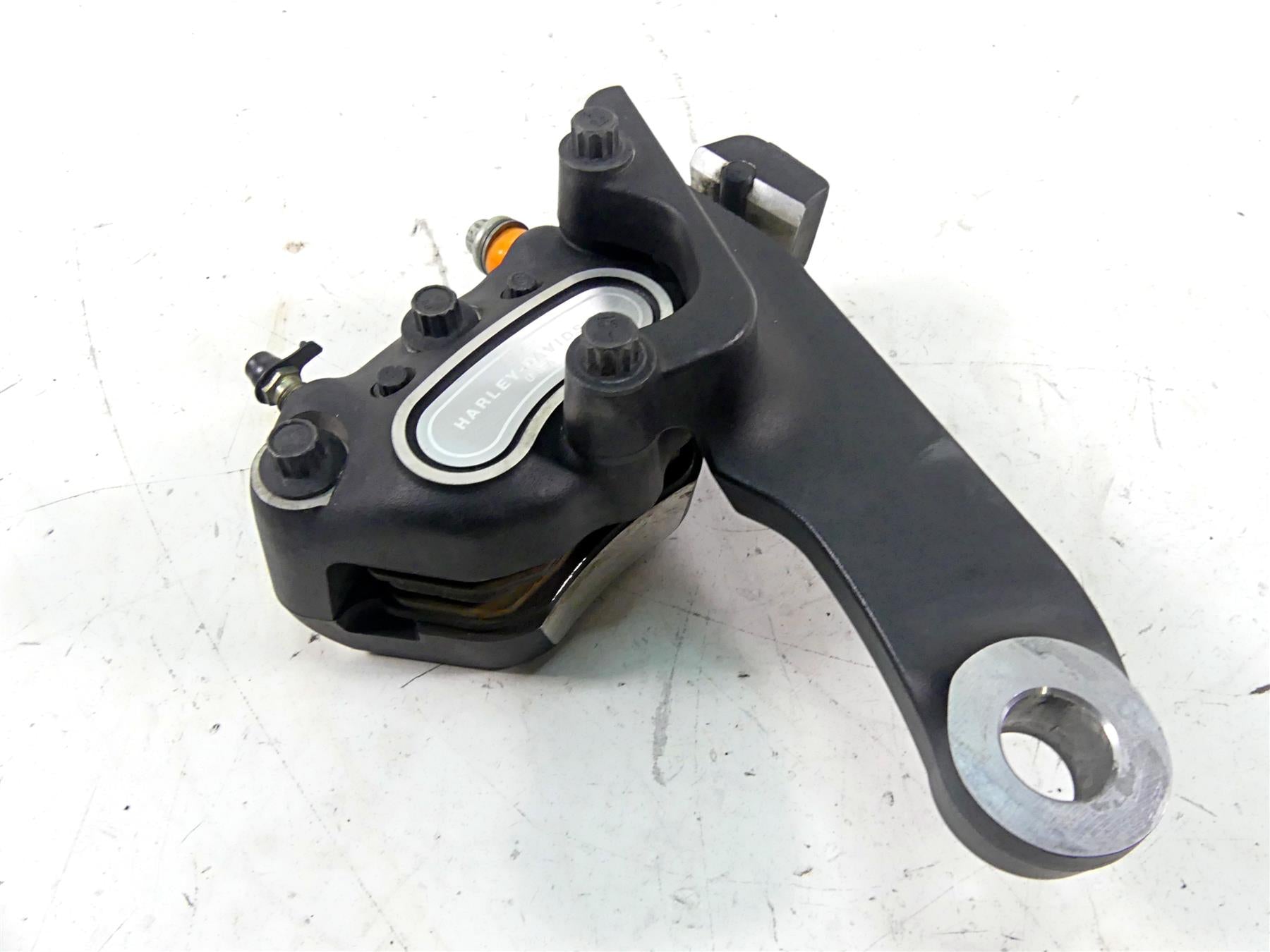 2006 Harley Softail FXSTSI Springer Rear Brake Caliper & Bracket 40908-06
