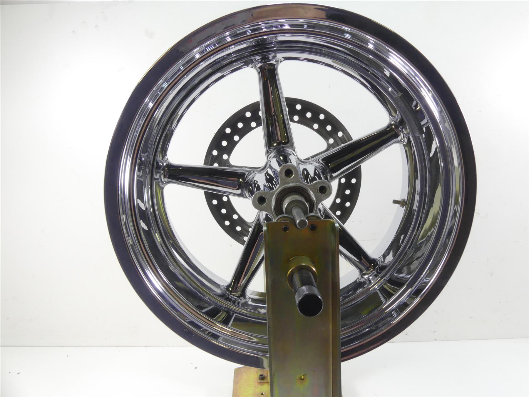 2008 Harley FXCWC Softail Rocker C Straight Rear Chrome 18x8 Wheel Rim ...