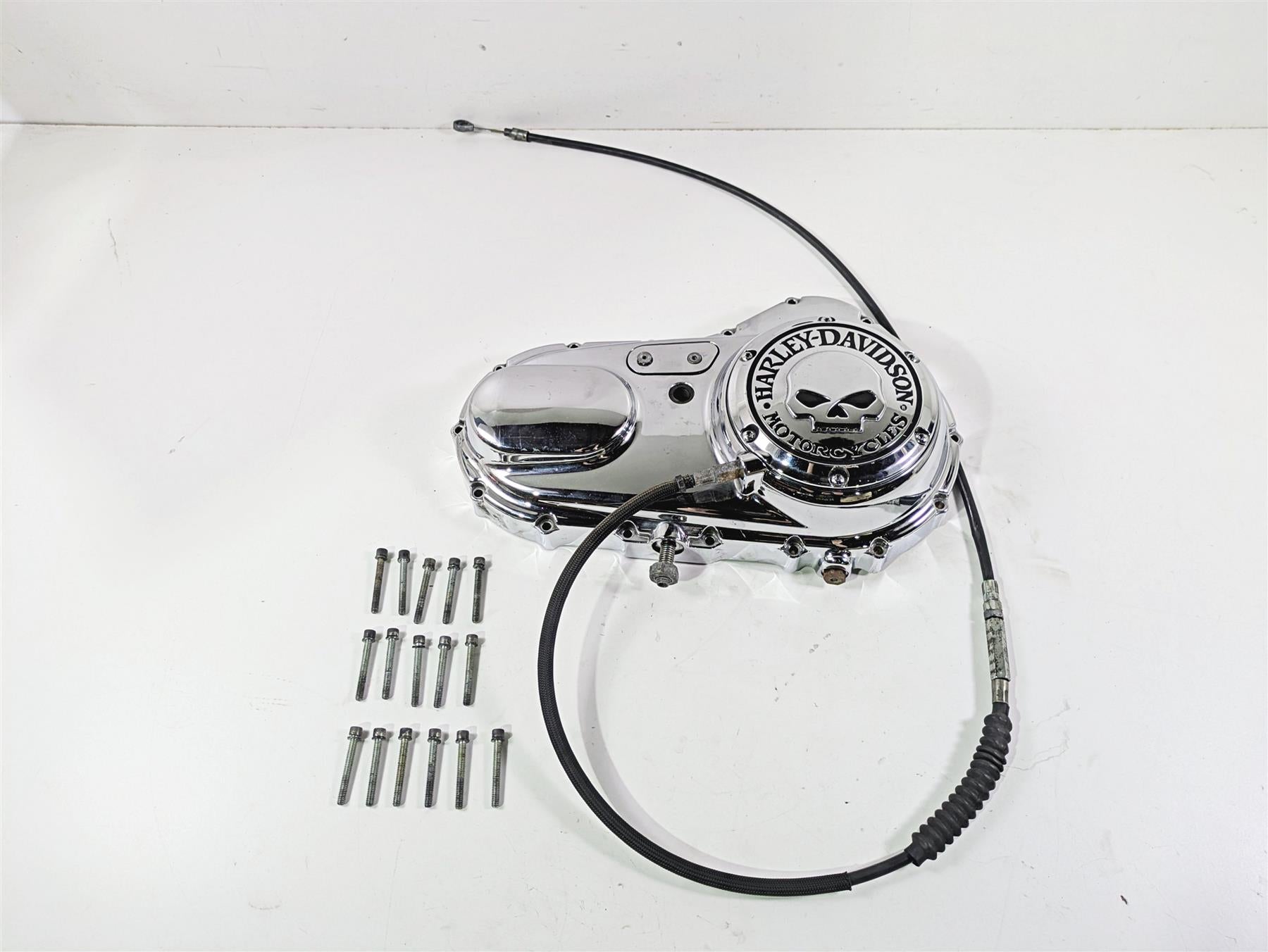 2007 Harley Sportster XL1200 C Primary Drive Clutch Cover & Cable 34951-04 {{ shop.shopifyCountryName }} - Mototech271